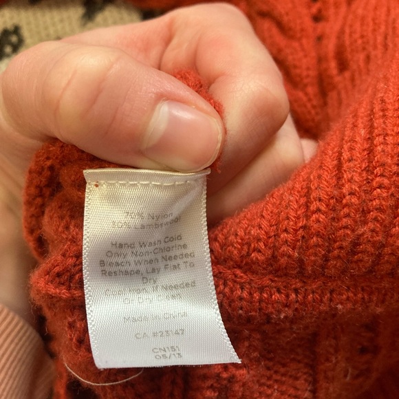Talbots Rust Cable Knit Cardigan 🌿 - Picture 5 of 5